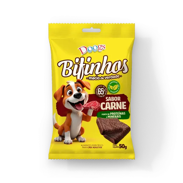Bifinhos Doogs — produto de referência do portfólio Gigant